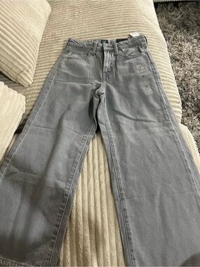 GAP Light Gray Wide Leg Jeans